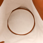 Canvas Calfskin Lauren Panier Tote Desert Dust