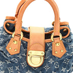 Monogram Denim Pleaty Blue