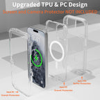 Entronix [Magnetic] Case Compatible with iPhone 15 - [Clear] Triple-Layer Heavy Duty Protection
