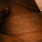 Grained Calfskin Small Sac De Jour Saddle Brown