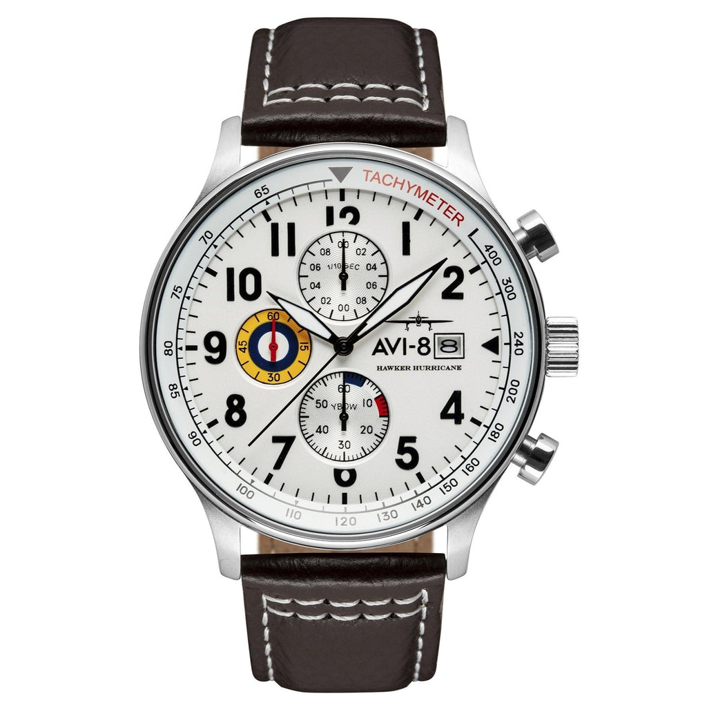 AVI-8 Hawker Hurricane Chronograph Men's White Watch