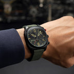 AVI-8 Deep Green Black Hawker Hunter Chronograph Watch