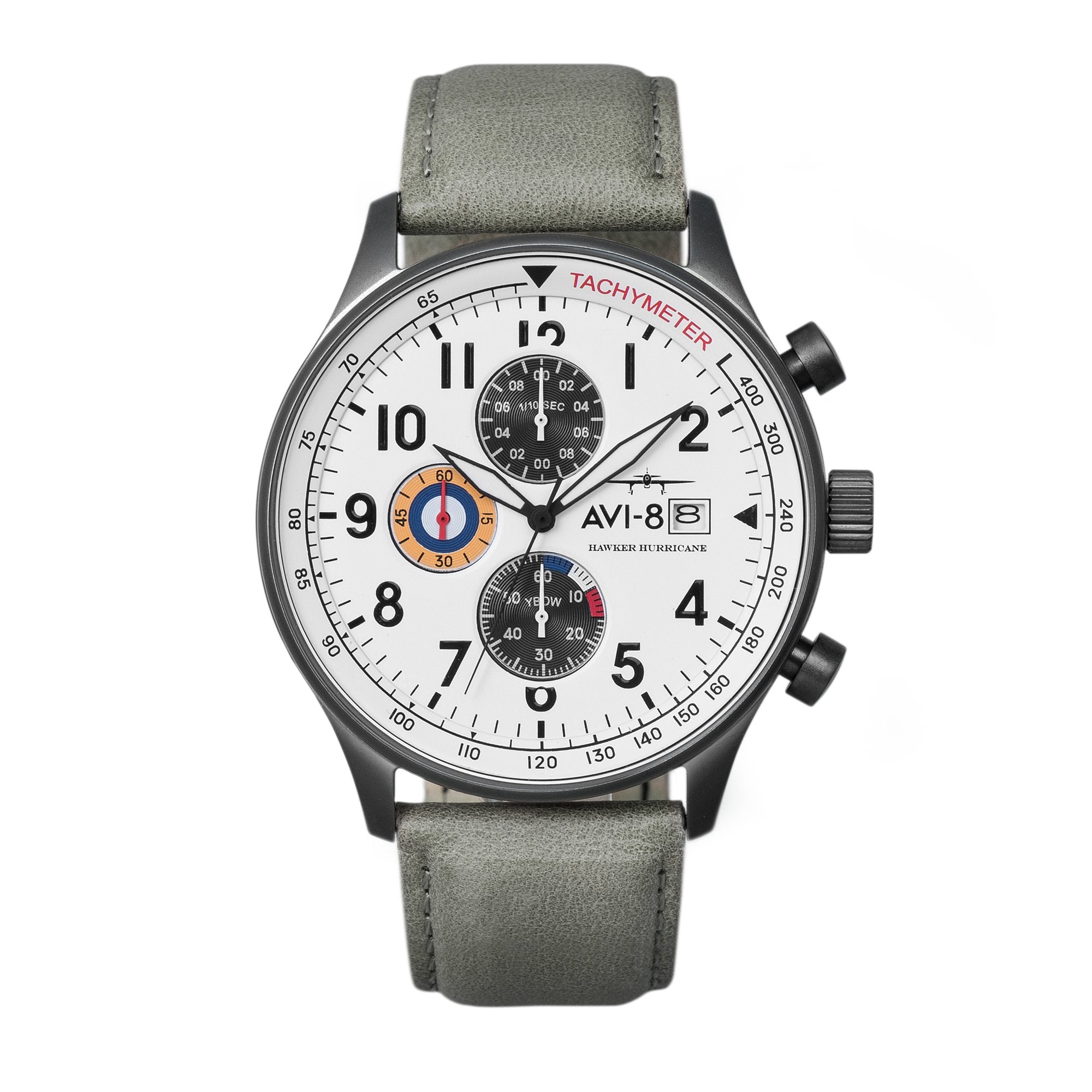 AVI-8 Hawker Hurricane Chronograph Ivory Grey Watch AV-4011-0B