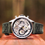 AVI-8 Ivory Steel Hawker Harrier Chronograph Watch
