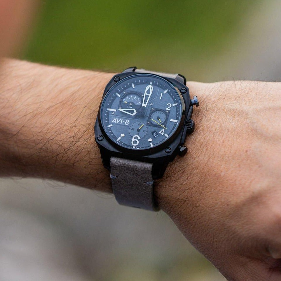 AVI-8 Men's Sea Grey Hawker Hunter Watch