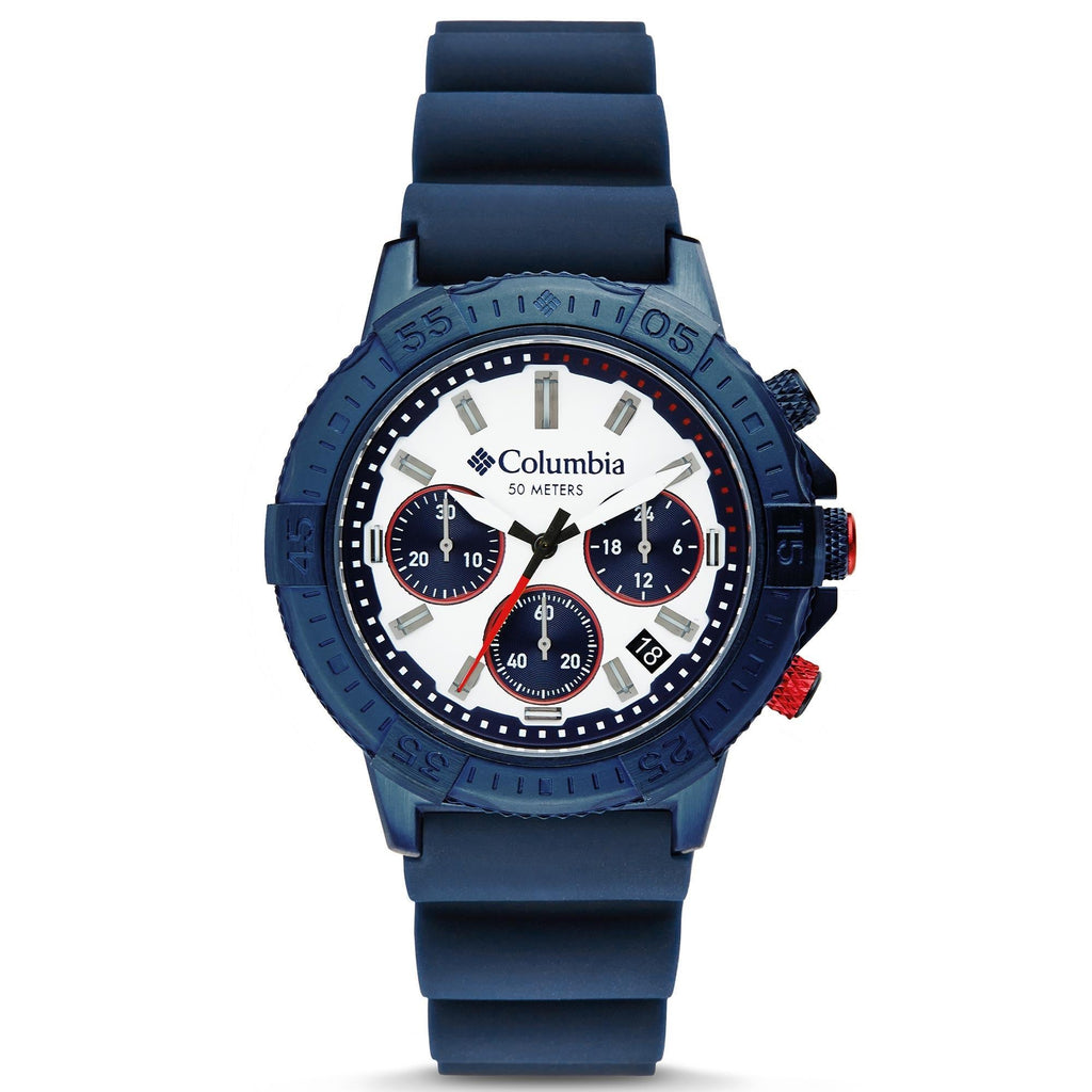 Columbia Peak Patrol Chronograph Men's White Blue Watch