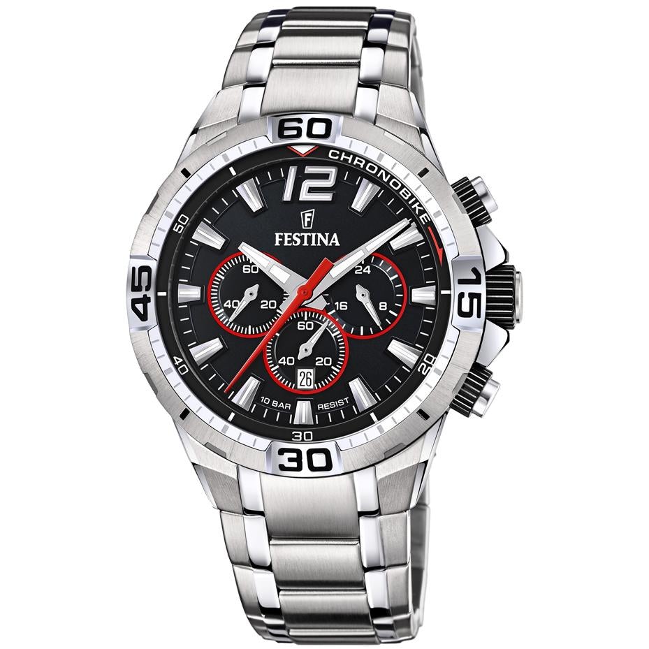 Festina Men's Black Chrono Bike Watch