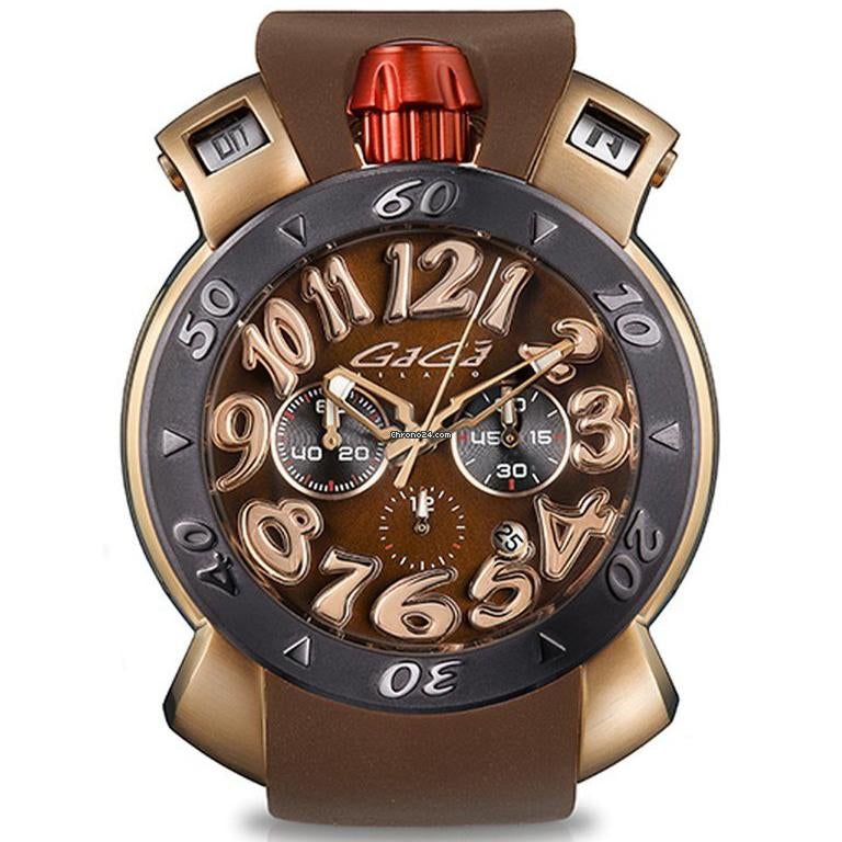 Gaga Milano Men's Brown Chrono Watch