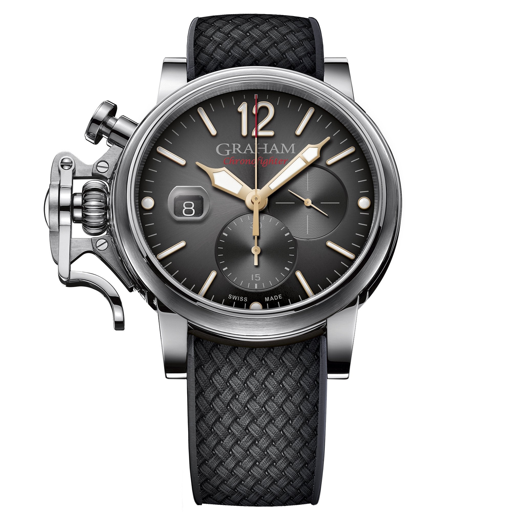 Graham Black Chronofighter Grand Vintage Watch