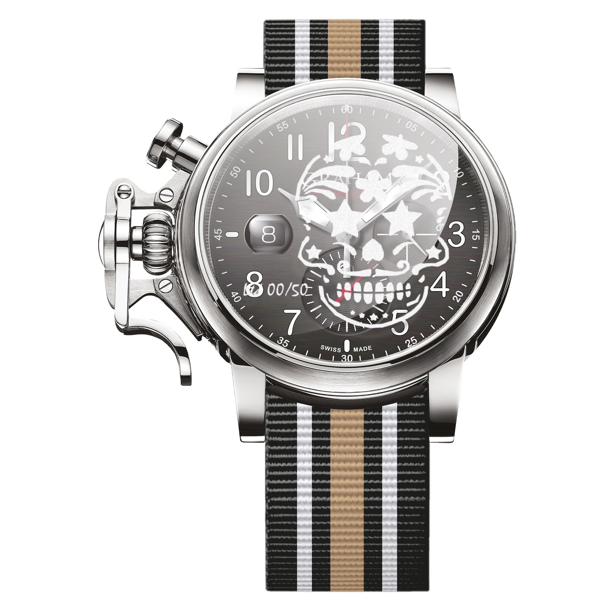 Graham Black Chronofighter Grand Vintage Watch