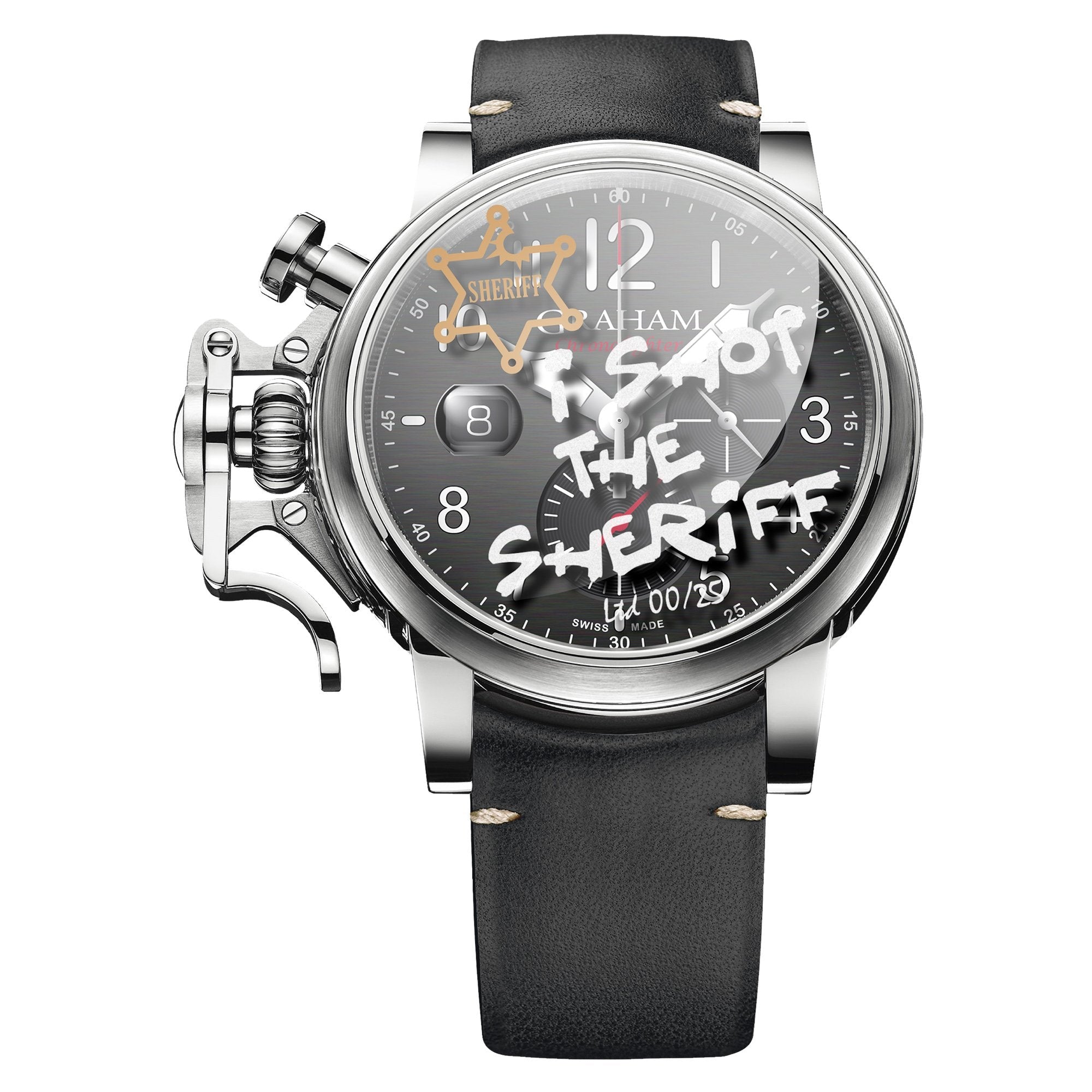 Graham Black Chronofighter Grand Vintage Watch