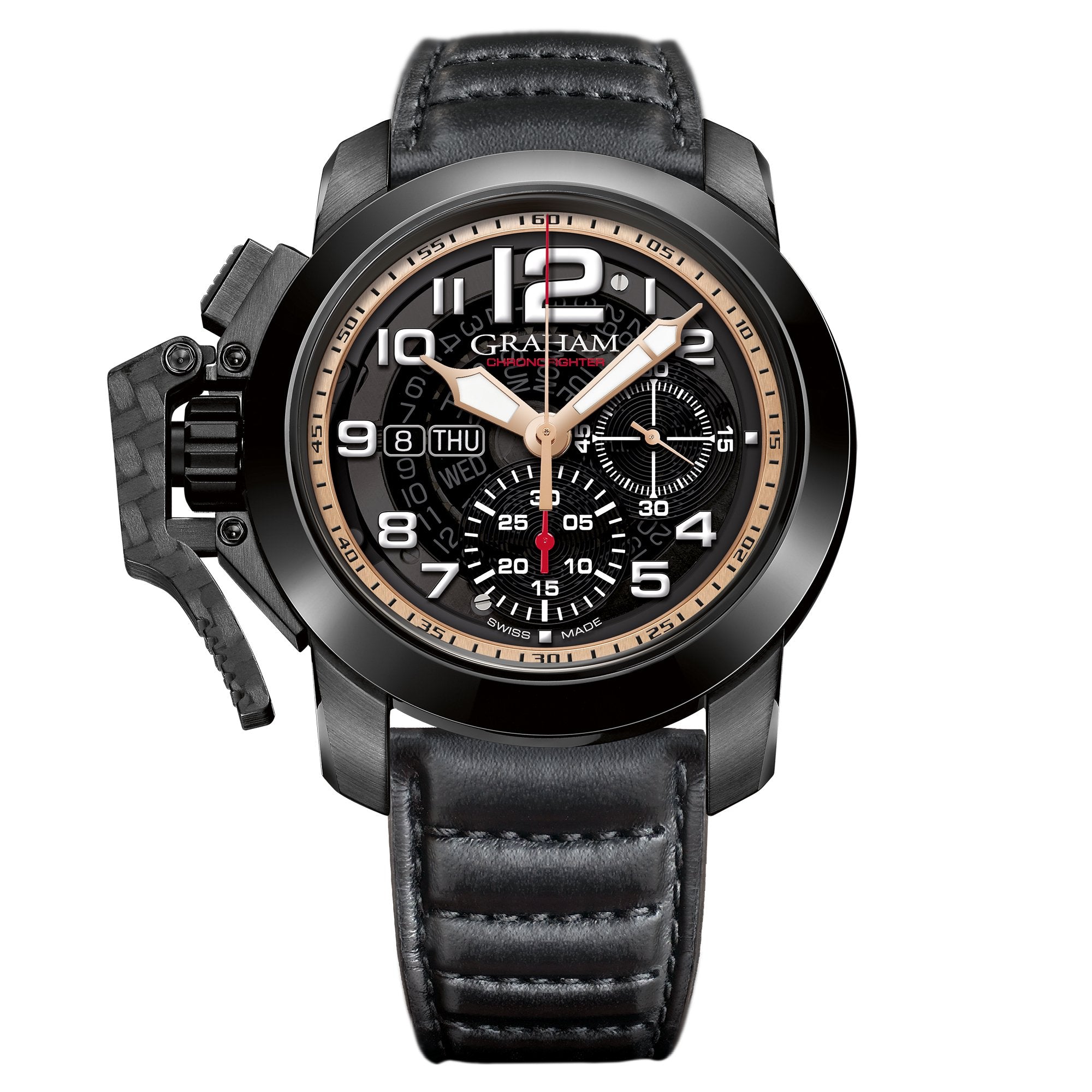 Graham Black Chronofighter Steel Target Watch