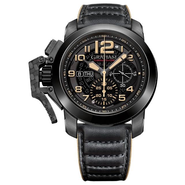 Graham Black Chronofighter Steel Target Watch