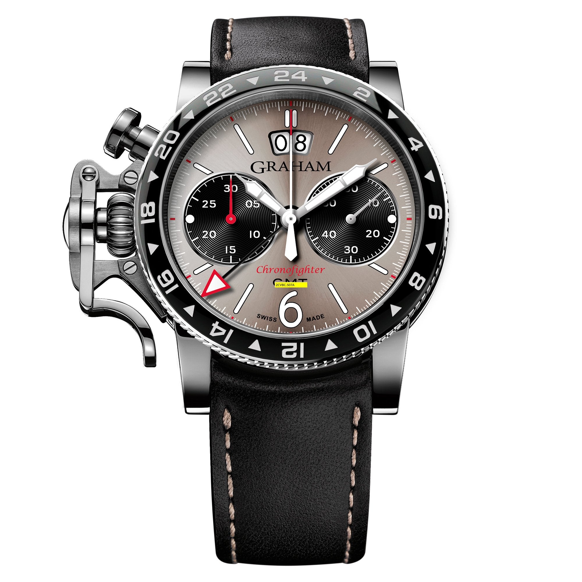 Graham Black Chronofighter Vintage GMT Watch