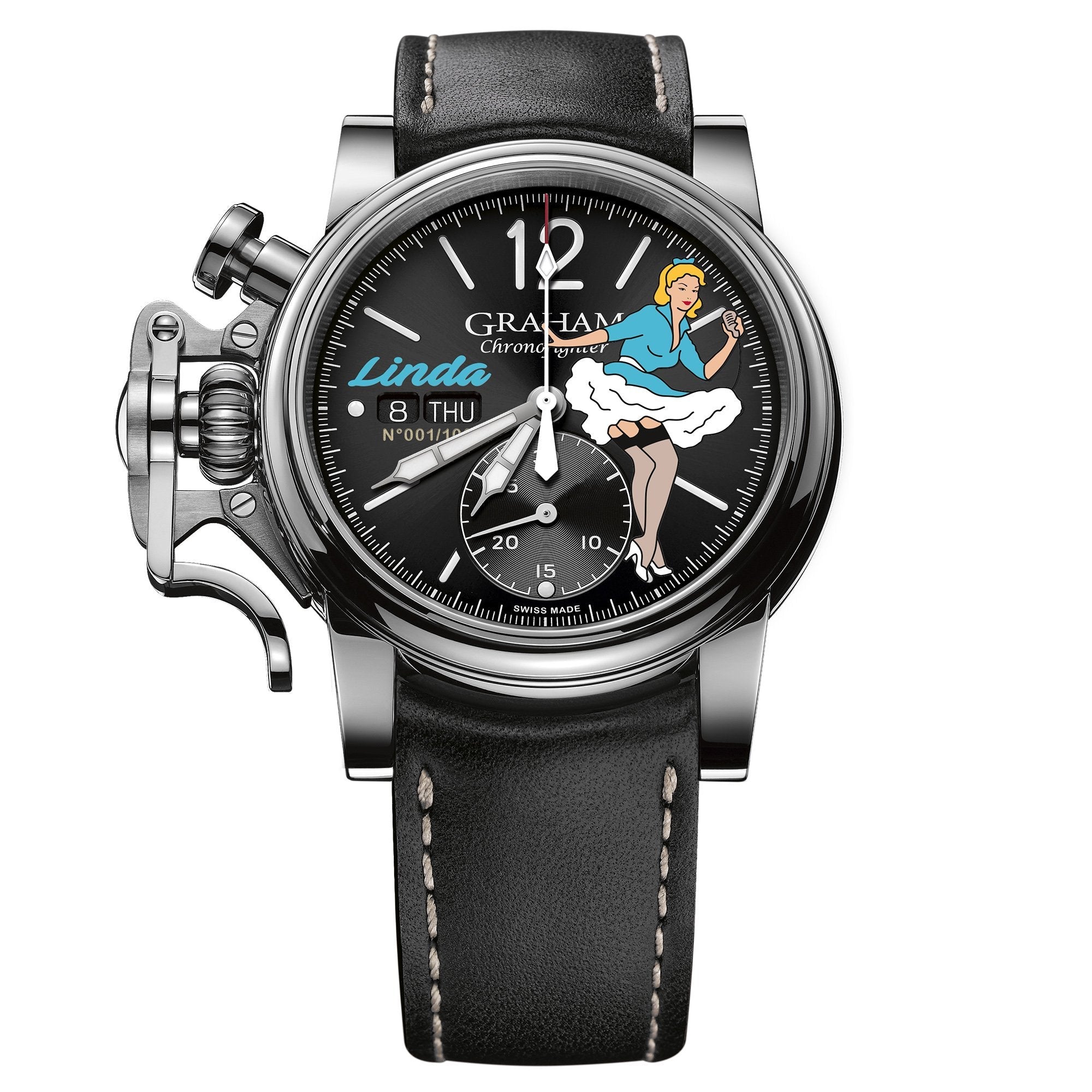 Graham Black Chronofighter Vintage Ltd Watch