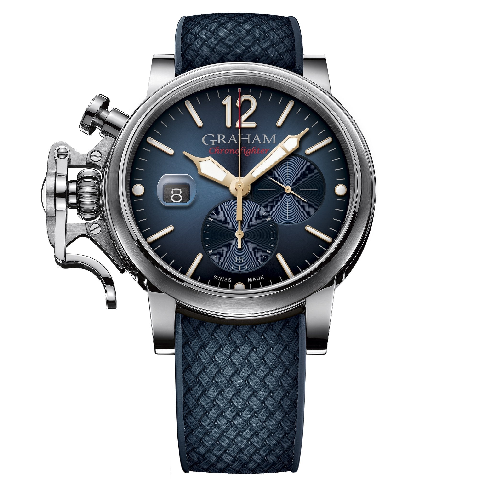 Graham Blue Chronofighter Grand Vintage Watch