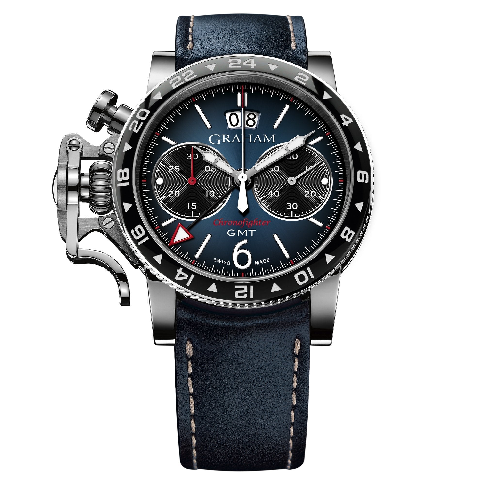 Graham Blue Chronofighter Vintage GMT Watch
