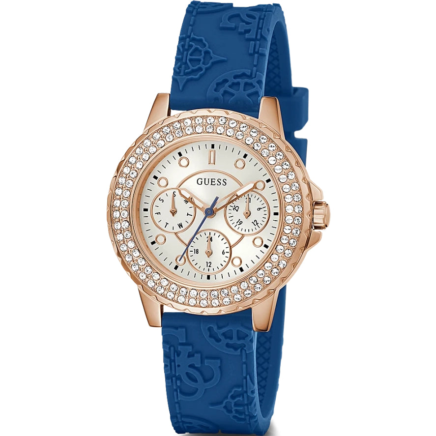 Guess Crown Jewel Ladies Blue Watch
