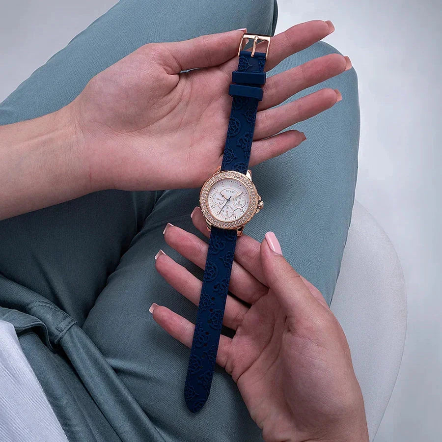 Guess Crown Jewel Ladies Blue Watch