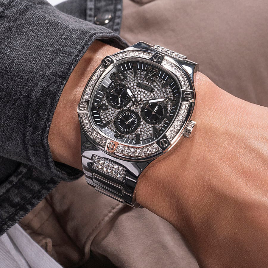 Guess Duke Men's Silver Watch