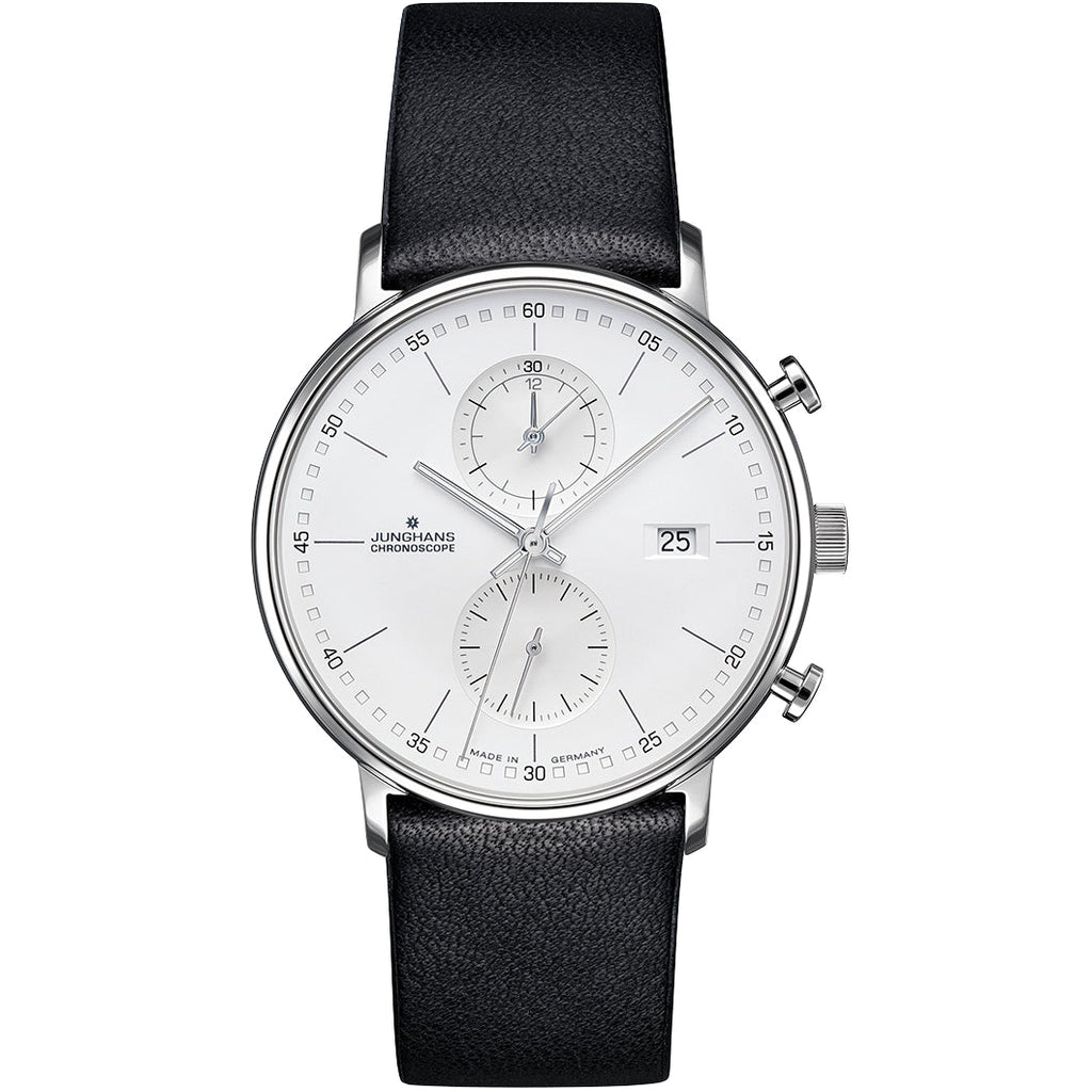 Junghans FORM C Chronoscope Men's White/Black Watch