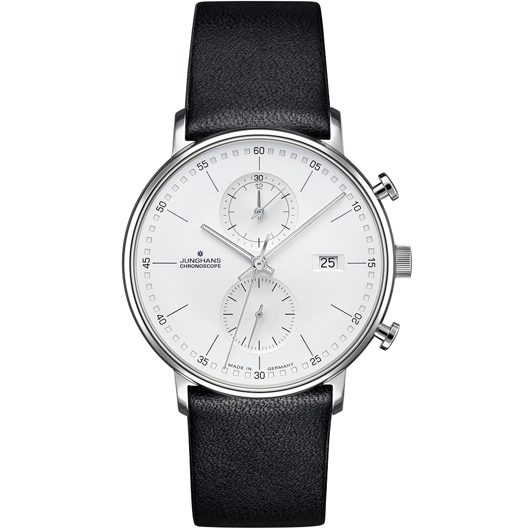 Junghans FORM C Chronoscope Men's White/Black Watch