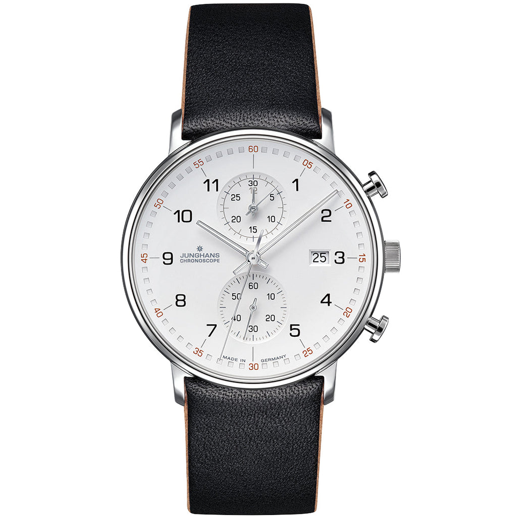Junghans FORM C Chronoscope Men's White/Black Watch