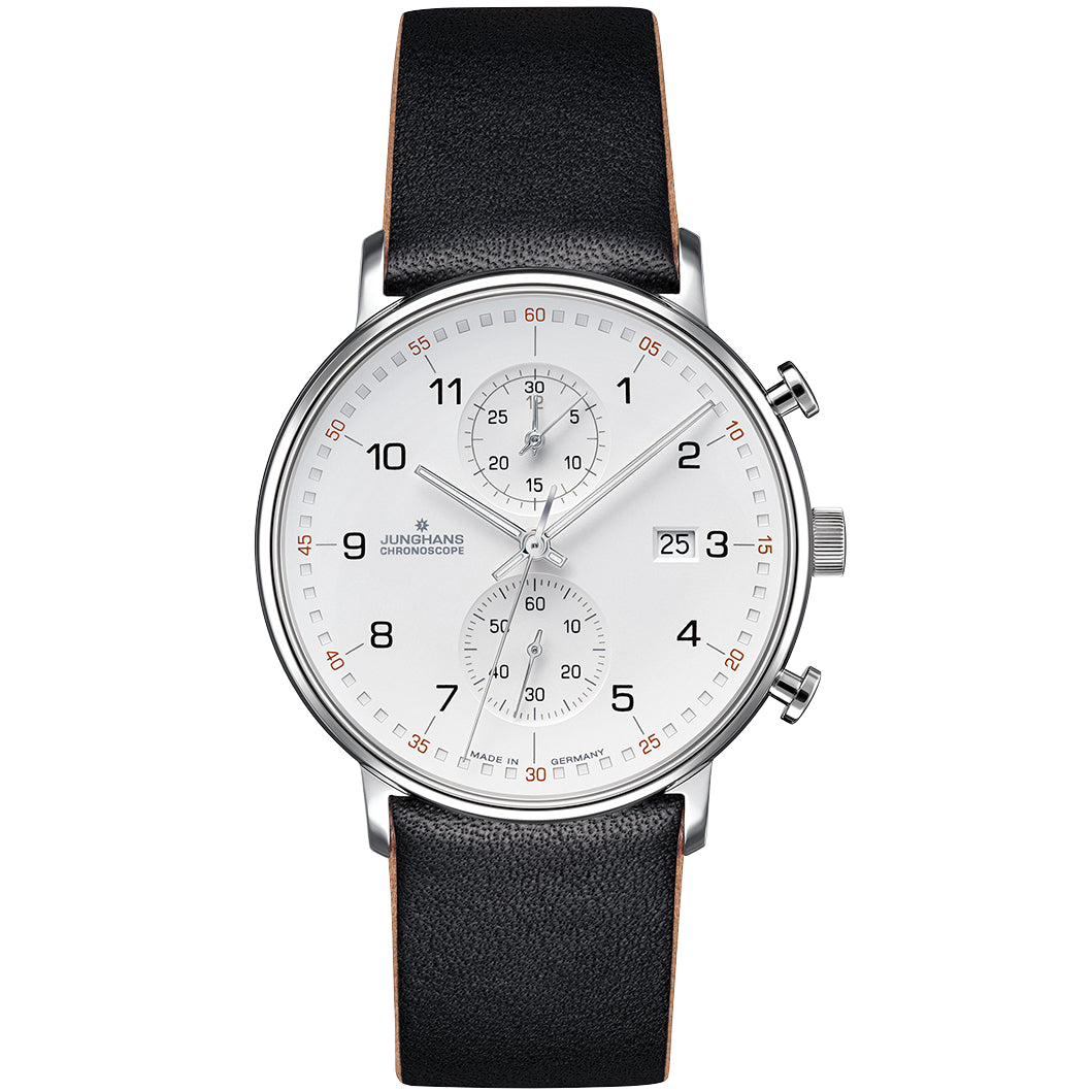 Junghans FORM C Chronoscope Men's White/Black Watch