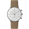 Junghans Max Bill Chronoscope Men's White/Beige Watch