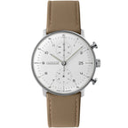 Junghans Max Bill Chronoscope Men's White/Beige Watch