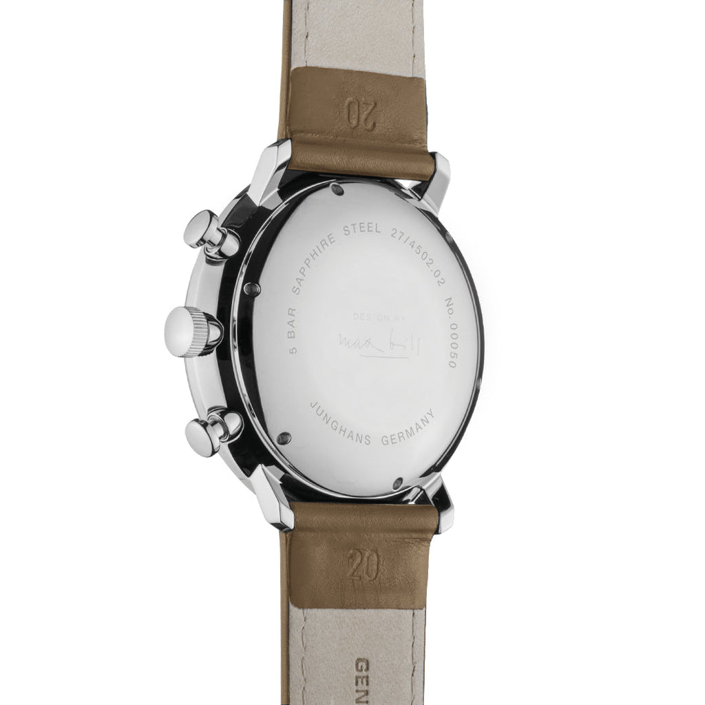 Junghans Max Bill Chronoscope Men's White/Beige Watch