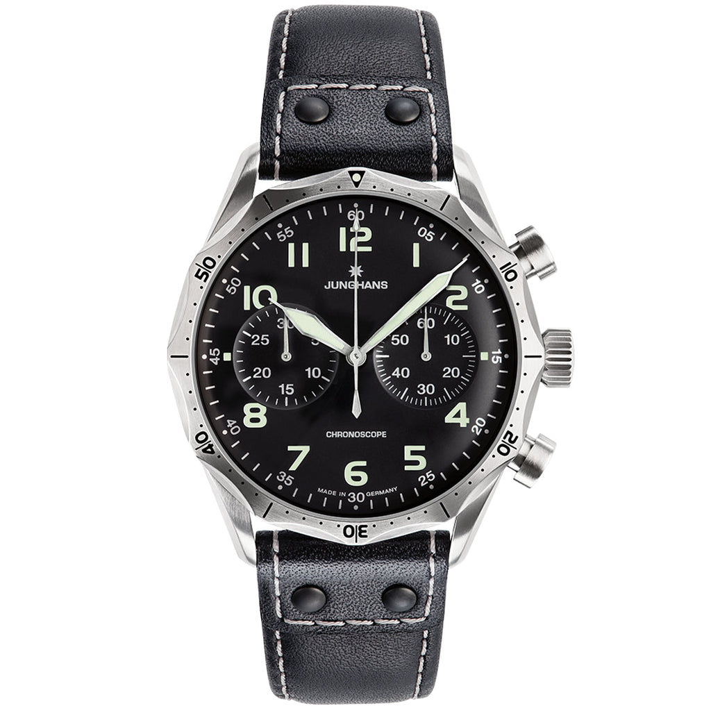 Junghans Meister Pilot Men's Black Watch