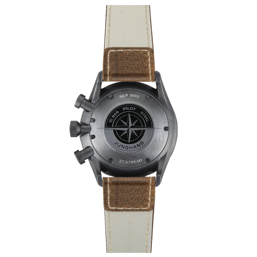 Junghans Meister Pilot Men's Black/Brown Watch