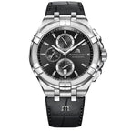 Maurice Lacroix Men's Black Aikon Chronograph Watch