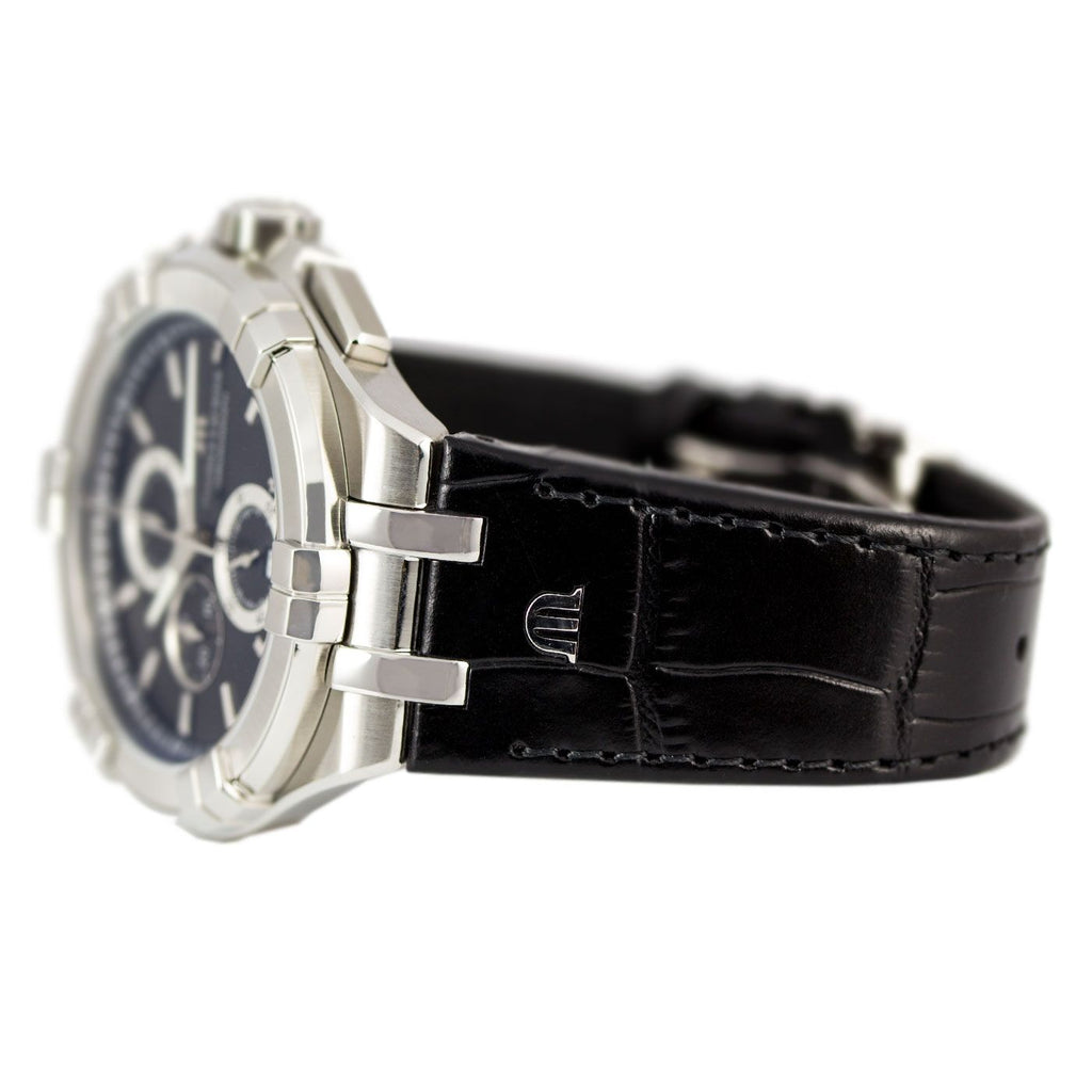 Maurice Lacroix Men's Black Aikon Chronograph Watch