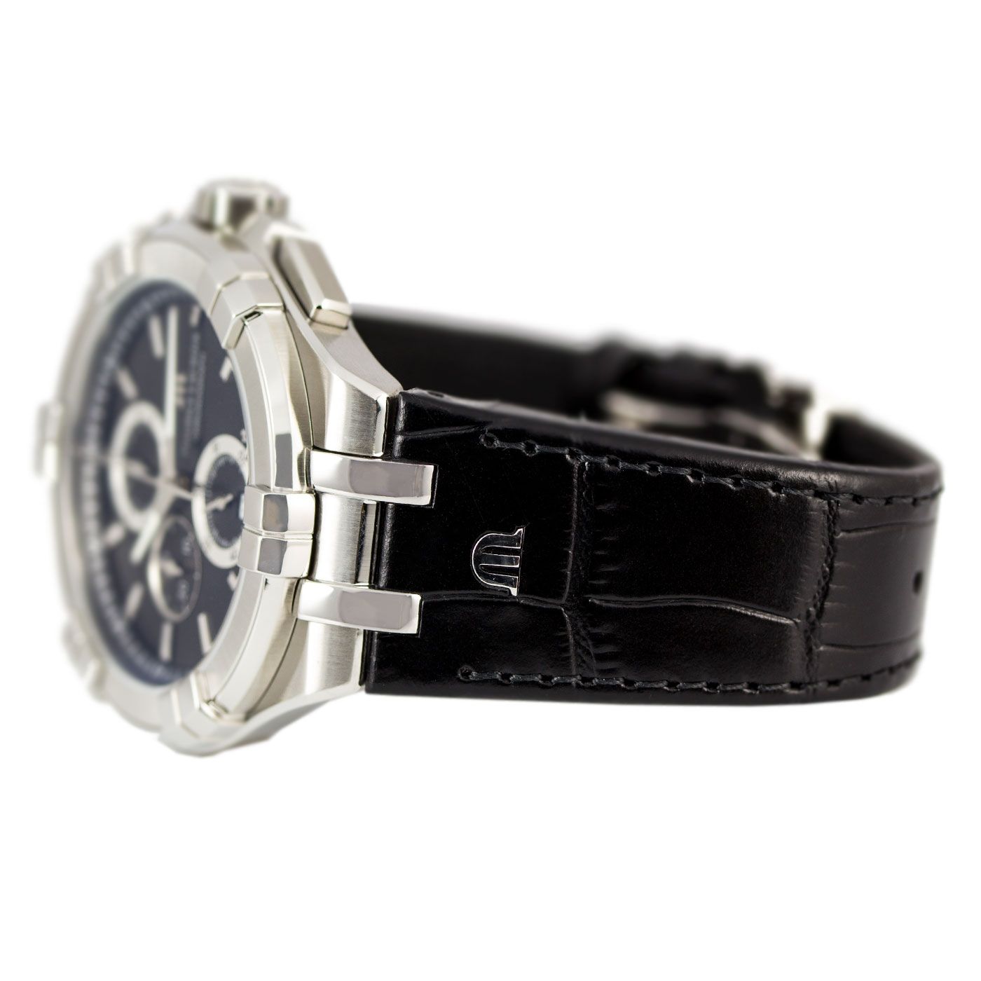 Maurice Lacroix Men's Black Aikon Chronograph Watch