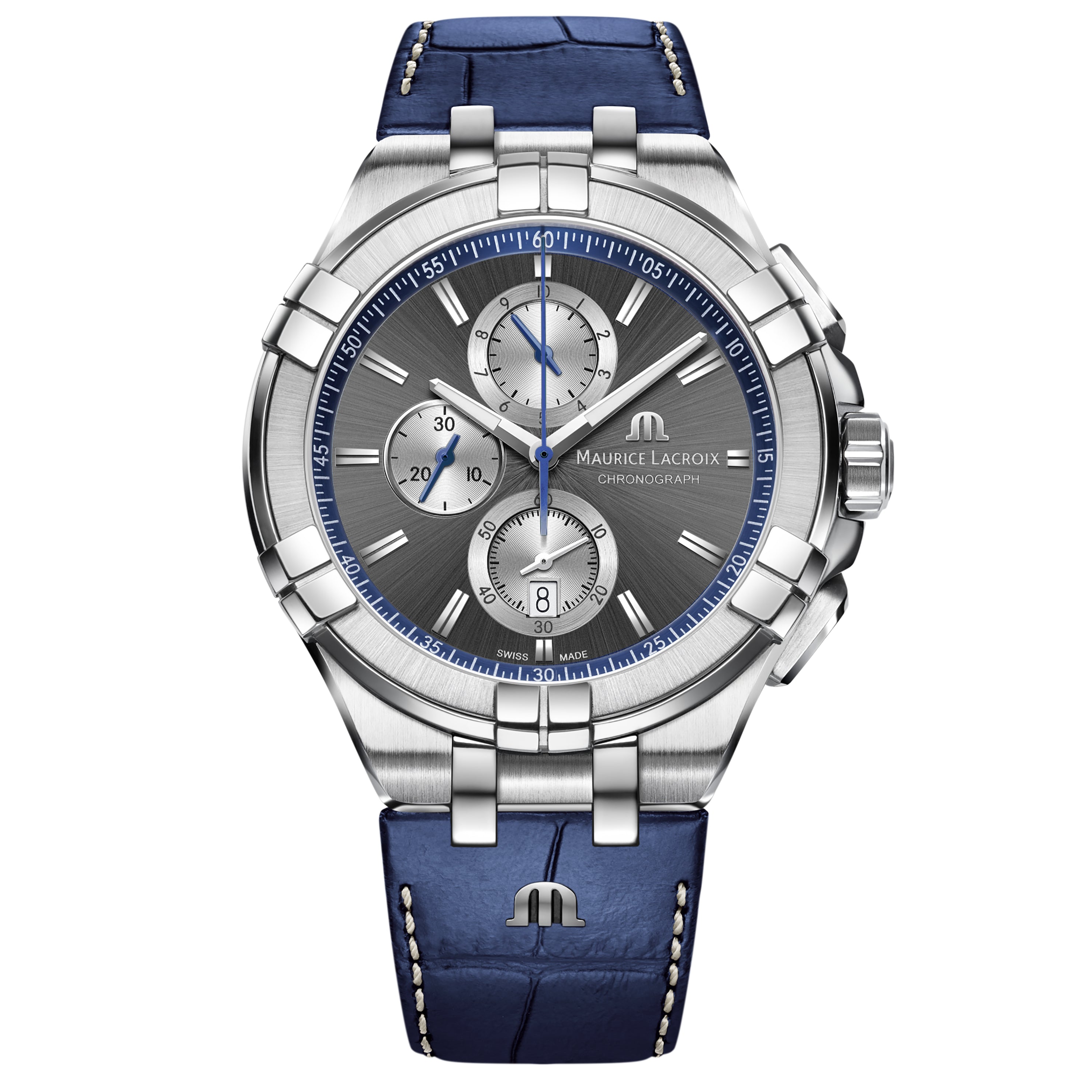 Maurice Lacroix Men's Grey Aikon Chronograph Watch