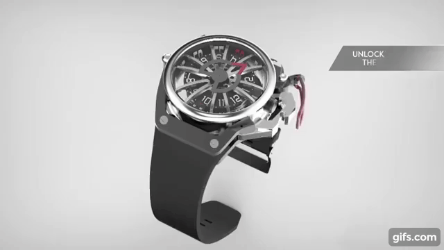 Mazzucato Black Rim Monza Formula 1 Chronograph Watch RIM