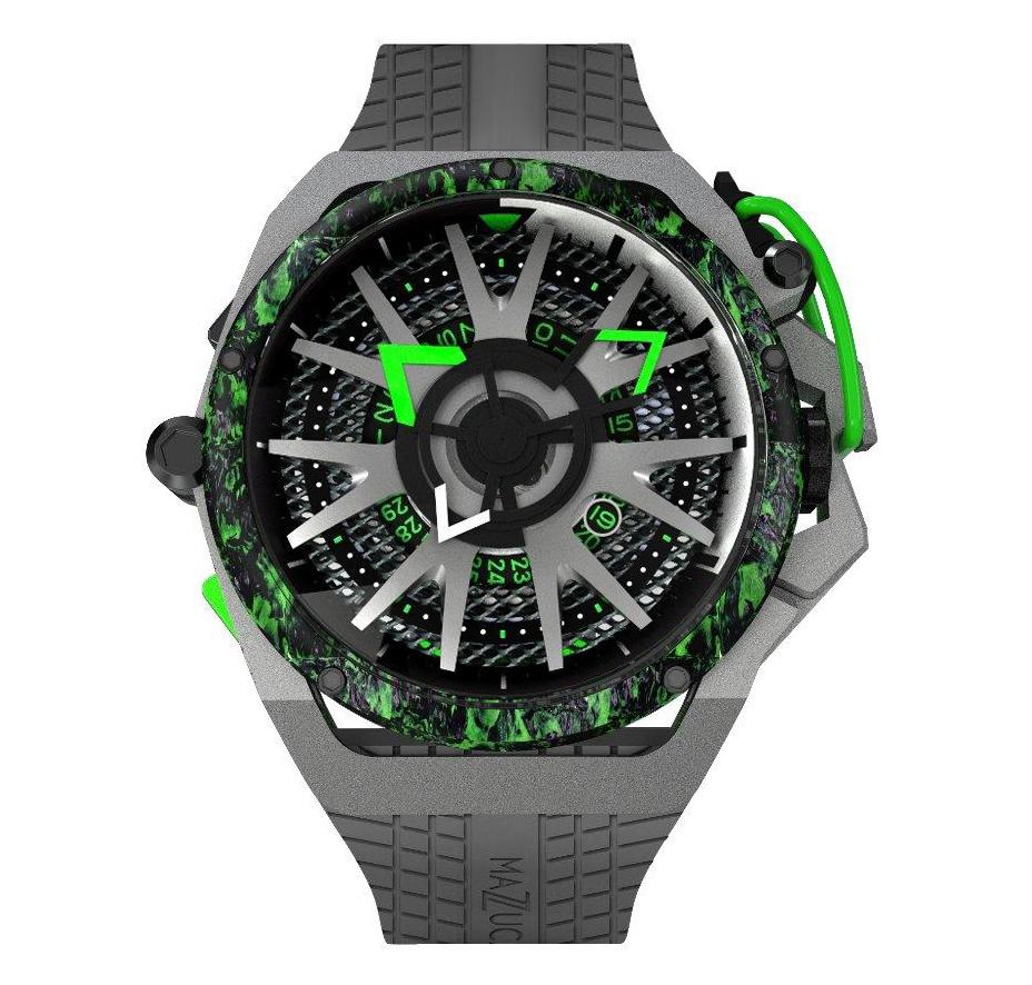 Mazzucato Grey Rim Monza Formula 1 Chronograph Watch RIM