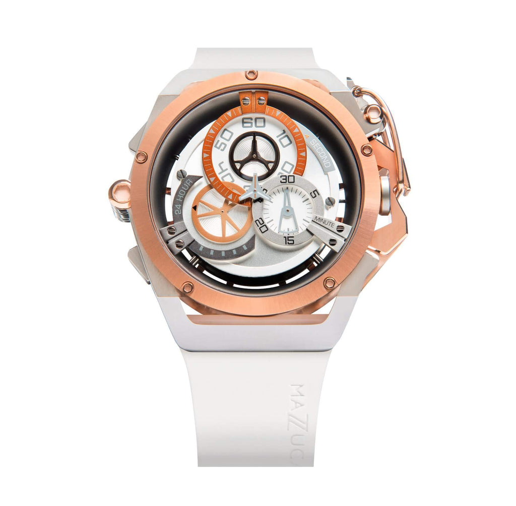 Mazzucato White Rim Sport Chronograph Watch RIM