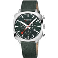 Mondaine Grand Cushion Chrono Square Men's Green Watch