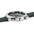 Mondaine Grand Cushion Chrono Square Men's Green Watch