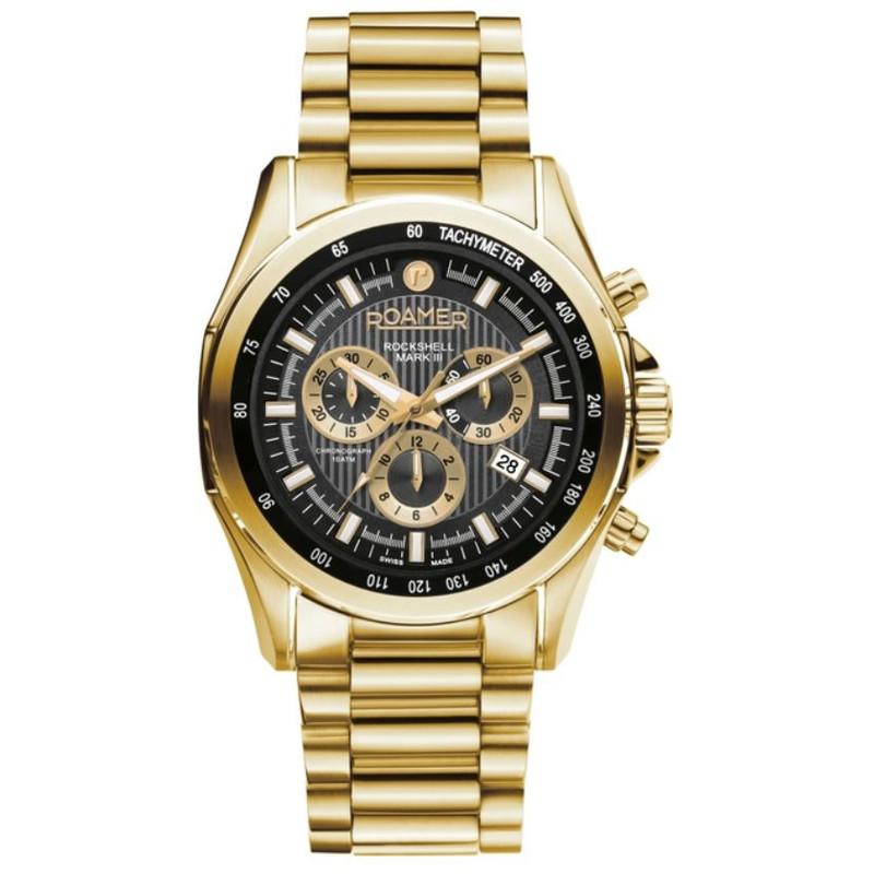 Roamer Men's Gold Rockshell Mark III Chrono Watch
