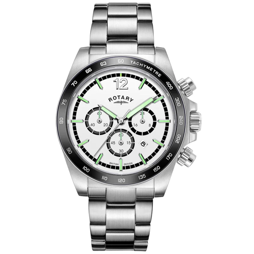 Rotary Henley Chrono Men's Silver Watch