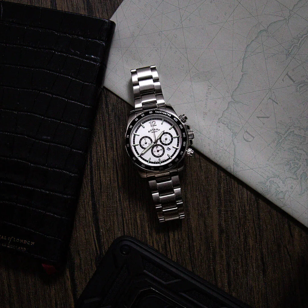 Rotary Henley Chrono Men's Silver Watch