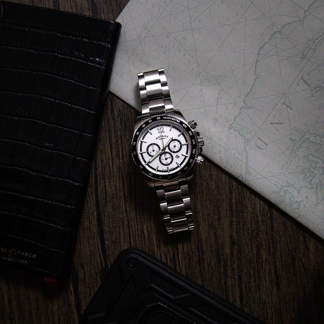 Rotary Henley Chrono Men's Silver Watch