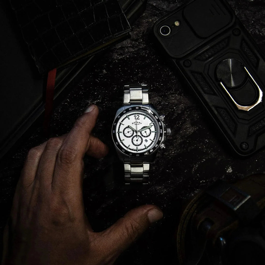 Rotary Henley Chrono Men's Silver Watch