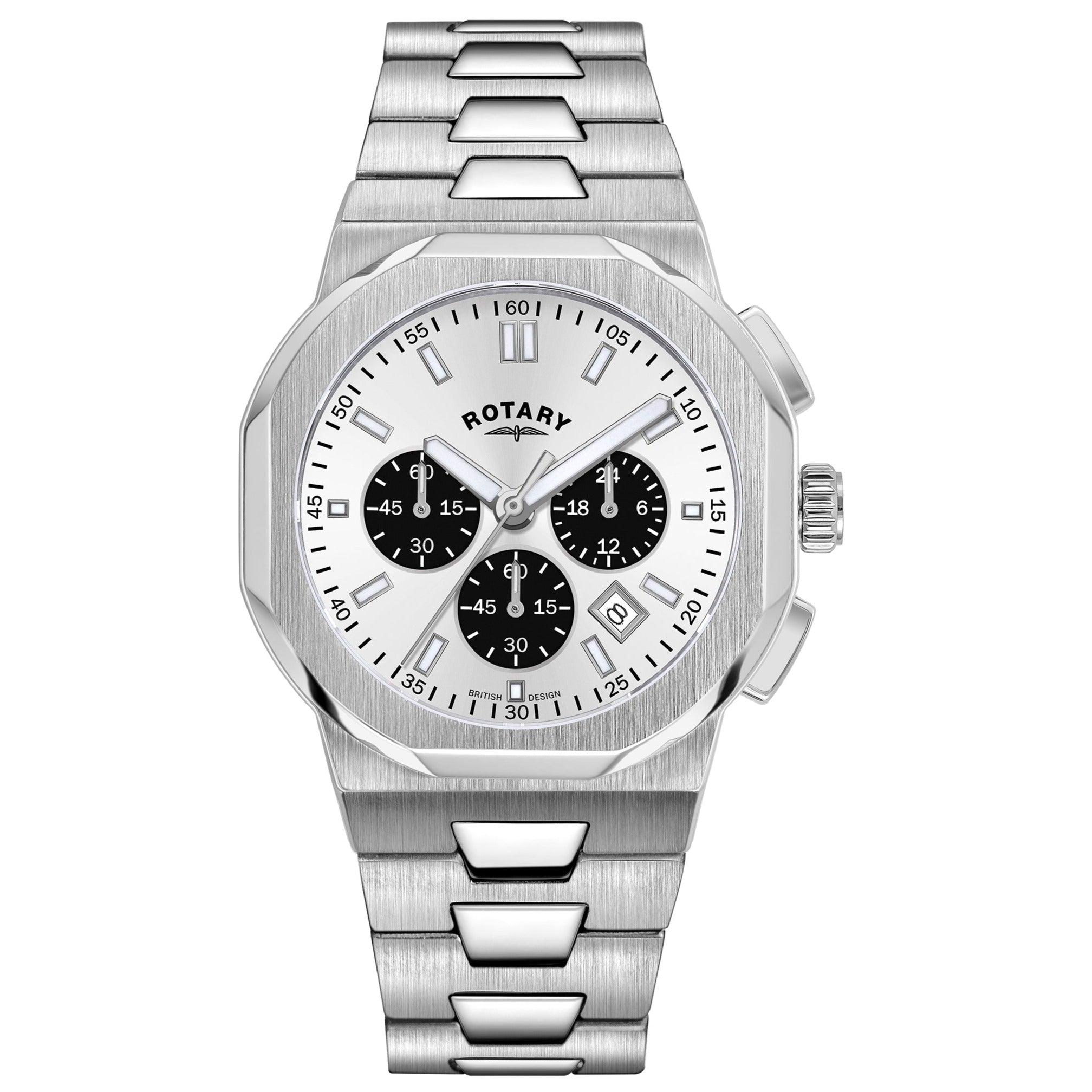 Rotary Regent Chrono Men's Silver Watch
