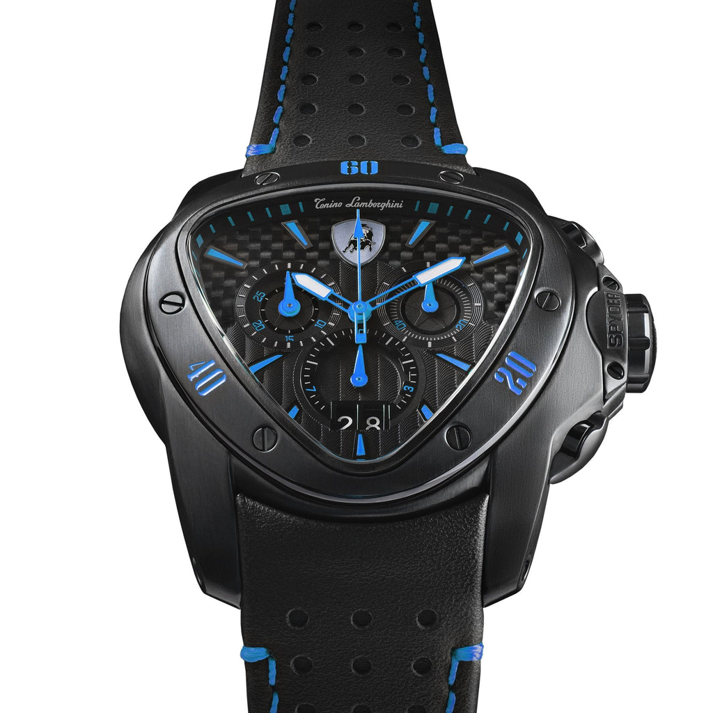 Tonino Lamborghini Men's Black Spyder Chronograph Watch
