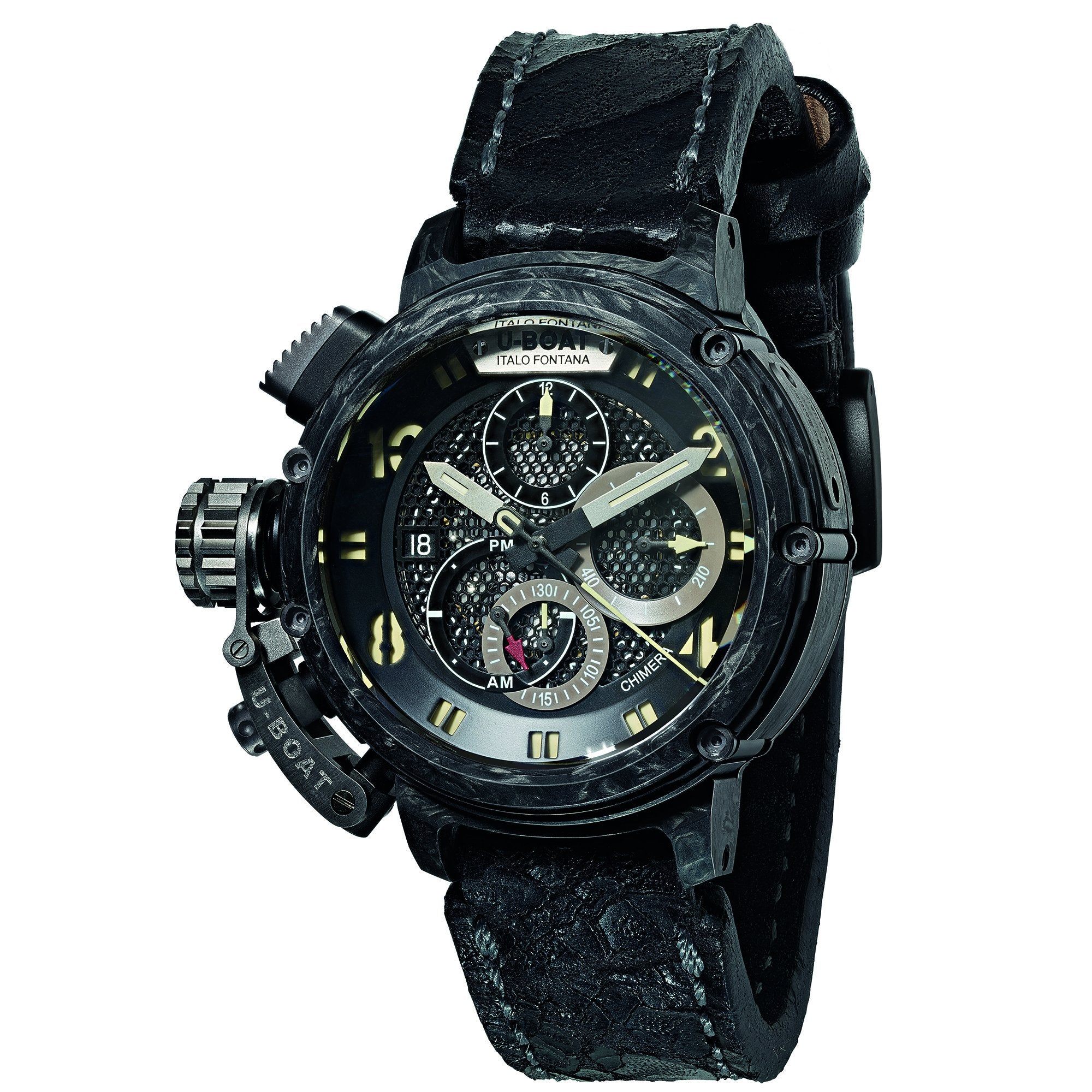 U-Boat Men's Black Chimera Chronograph Watch